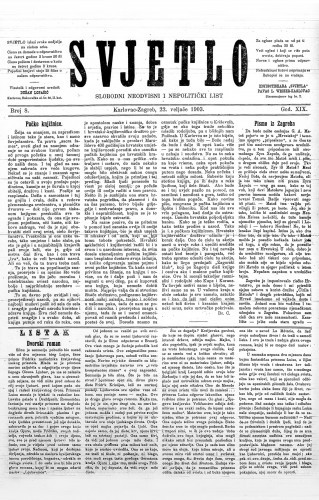 Svjetlo : slobodni neodvisni i nepolitički list: 1903 • 8