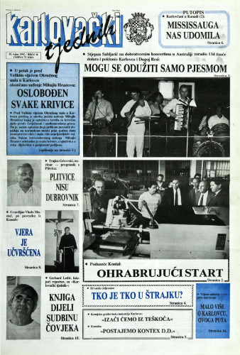 Karlovački tjednik: 1992 • 36