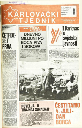 Karlovački tjednik: 1987 • 26/27