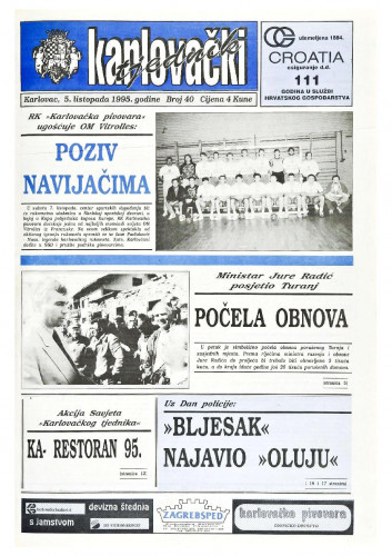 Karlovački tjednik: 1995 • 40