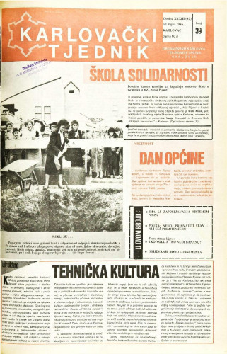 Karlovački tjednik: 1986 • 39