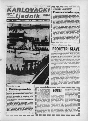Karlovački tjednik: 1982 • 33
