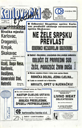 Karlovački tjednik: 1993 • 4