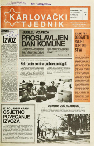 Karlovački tjednik: 1987 • 2