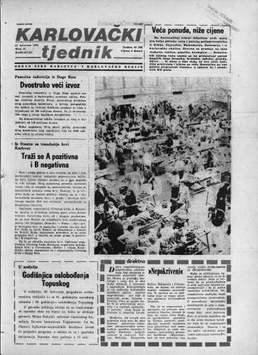 Karlovački tjednik: 1982 • 32
