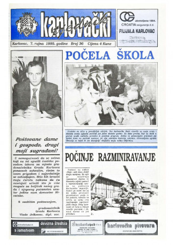 Karlovački tjednik: 1995 • 36
