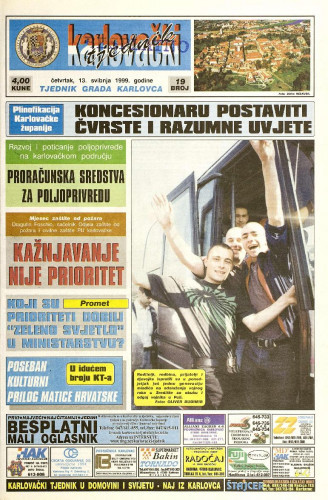 Karlovački tjednik: 1999 • 19