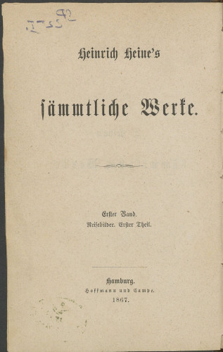 Heinrich Heines sämtliche Werke : 2. Bd. : Reisebilder : Italien (1828-1829)