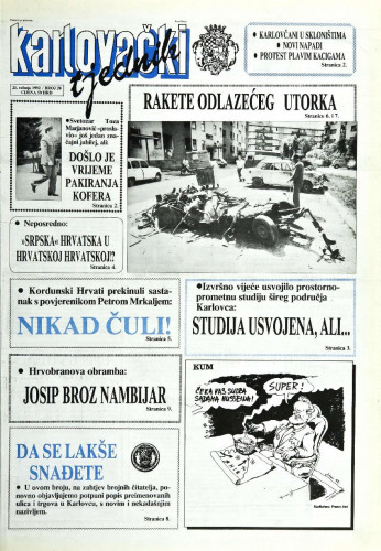 Karlovački tjednik: 1992 • 20
