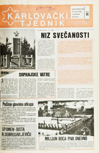 Karlovački tjednik: 1986 • 30