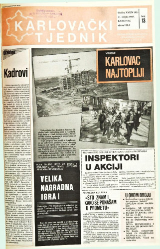 Karlovački tjednik: 1987 • 13
