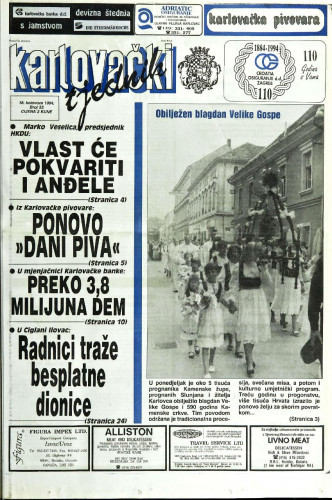 Karlovački tjednik: 1994 • 33