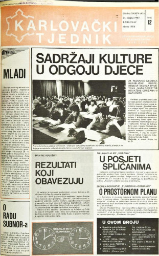Karlovački tjednik: 1987 • 12