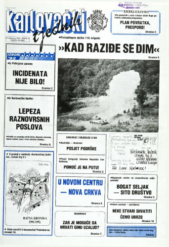 Karlovački tjednik: 1992 • 32