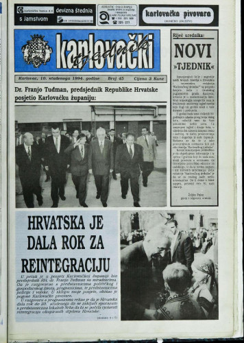 Karlovački tjednik: 1994 • 45