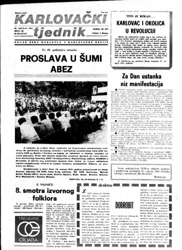 Karlovački tjednik: 1981 • 29