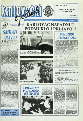 Karlovački tjednik: 1991 • 32