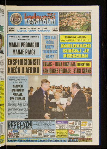 Karlovački tjednik: 1999 • 24