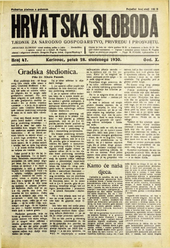 Hrvatska sloboda: 1930. • 47