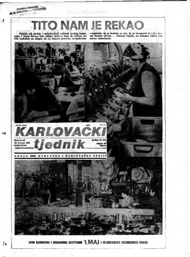 Karlovački tjednik: 1985 • 16/17